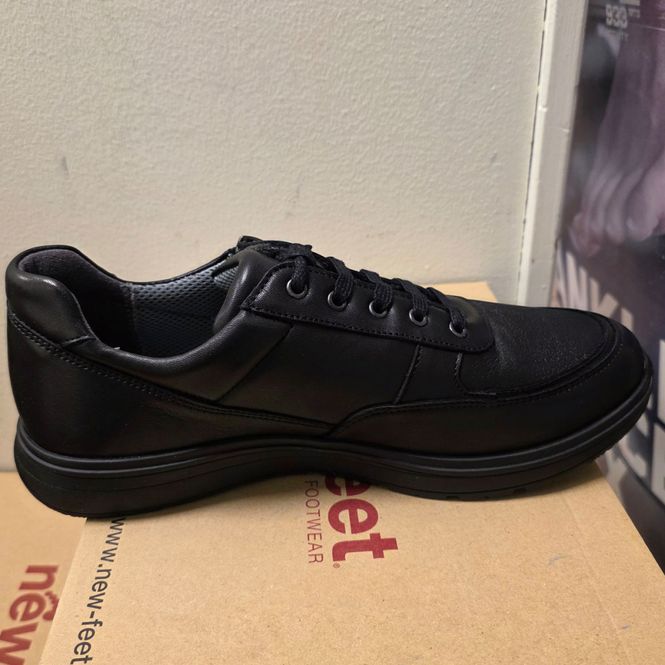 Huvudbild New Feet Sko med dragkedja, svart