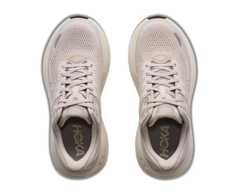 Hoka W Bondi 9 River Rock Grey/Alabaster